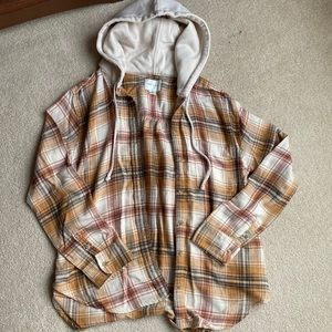American Eagle Flannel with Hood